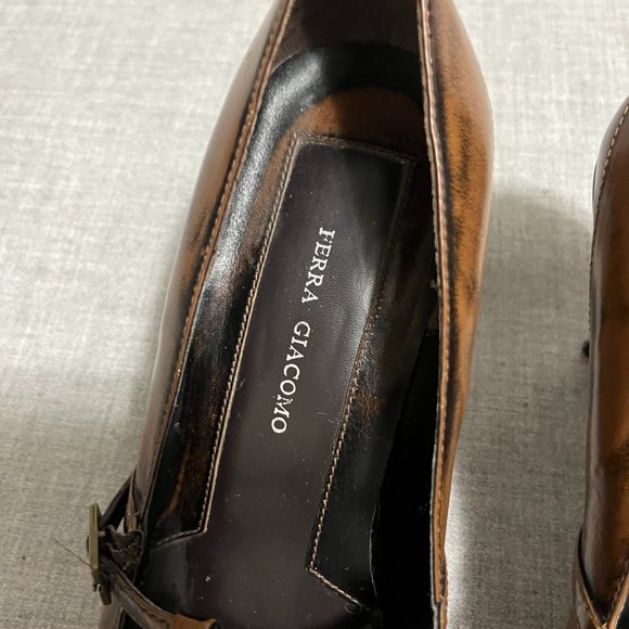 Ferra Giacomo Brown Pumps Size 8M - Picture 11 of 13